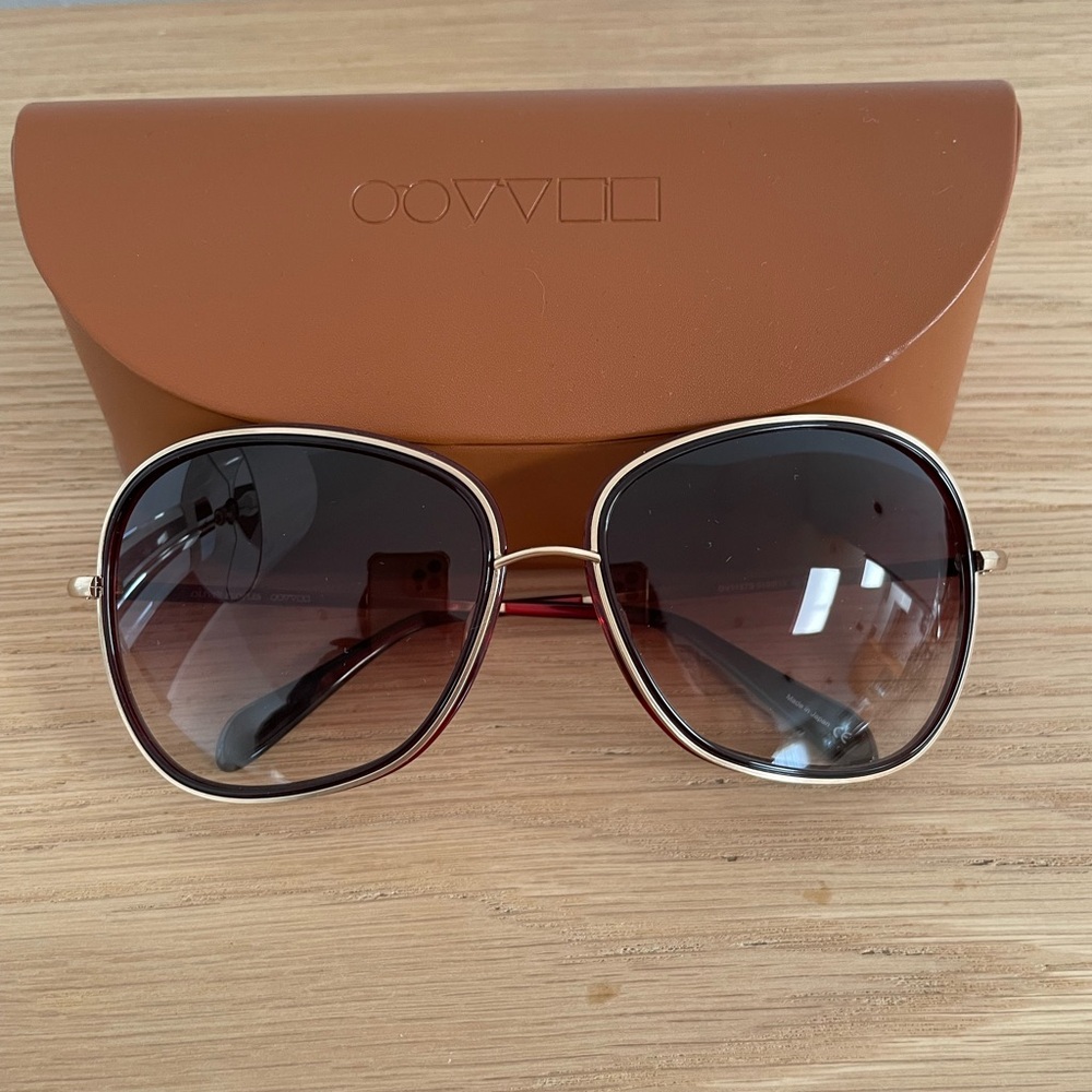 NEW Oliver Peoples Sunglasses OV1127S 5180/13 Emely Burgundy Cat Eye Frames